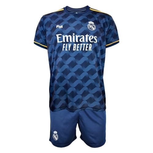 Image of Real Madrid Boys Away Shirt and Pants Set of the Season 2023-2024 - Official Licensed Replica - Kids, dark blue, 2 Years