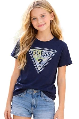 Image of GUESS T-Shirt for Girl Art J6GI13 K6YW4, blue, 10 Years