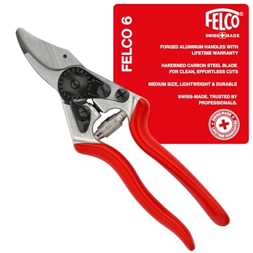 Image of Felco FEL6 Model 6 Compact Secateurs, Red