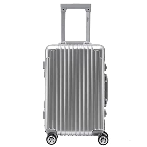 Image of Flight Knight Premium Lightweight Carry On Suitcase - 8 Spinner Wheels - Built-in TSA Lock - Aluminium Frame, ABS Hard Shell Carry on Check in Luggage Highly Durable - Approved for Over 100 Airlines