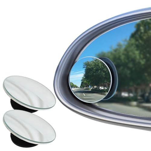 Image of Ram® Adjustable Blind Spot Mirrors FOR Car Van SUV Trucks Round Frameless Rotating 360°Degree HD Glass Learner Driver Car Mirror X 2
