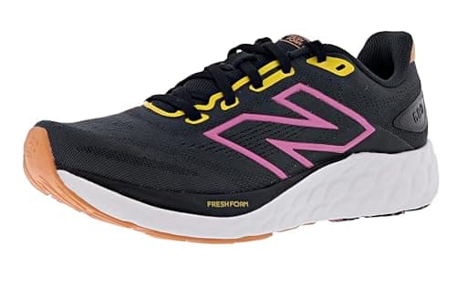 Image of New Balance Women's Fresh Foam 680 V8 Running Shoe, Black/Phantom/Real Pink, 7