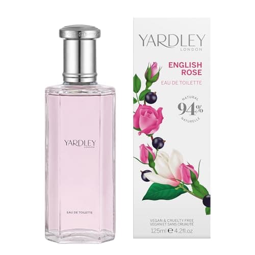 Image of Yardley English Rose Eau de Toilette, Floral Womens Perfume with Notes of Magnolia and Violet, Fragrant Rose Perfume for Women 125ml