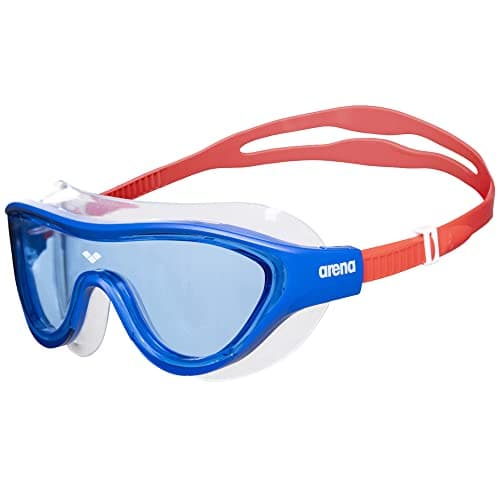 Image of ARENA Unisex-Youth The ONE MASK JR Goggles, Blue-Blue-RED, Size One Size