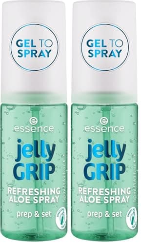 Image of Essence Cosmetics Jelly GRIP REFRESHING ALOE SPRAY, moisturizing/hydrating, refreshing, dewy (50ml) (Pack of 2)