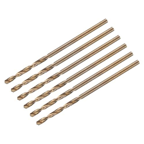 Image of sourcing map 6pcs Jobber Drill Bits 1.5mm (0.059") Black Nitride & Gold Titanium Coated M2 High Speed Steel (HSS) Twist Drill Bits for Stainless Steel Aluminum Alloy Metal