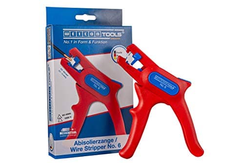 Image of WEICON Tools Automatic Wire Stripper No. 6, Wire Stripper for Cables from 0.2-6 mm², up to 1,000 Volts, Made in Germany