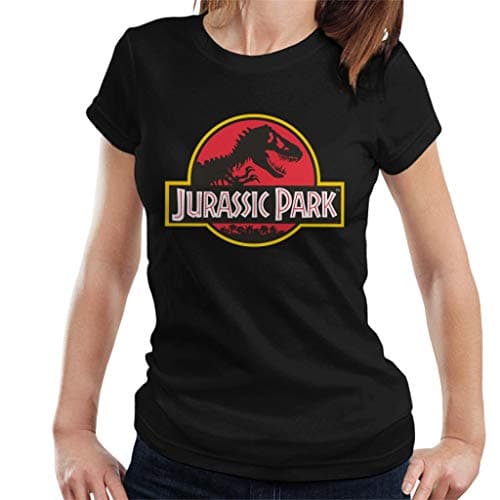 Image of Jurassic Park Classic Logo Women's T-Shirt Black