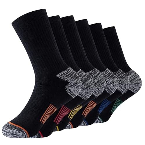 Image of The Essentials Wardrobe 6PK Mens Thermal/Outdoor Socks - UK 12-15/EU 47-50 - Assorted