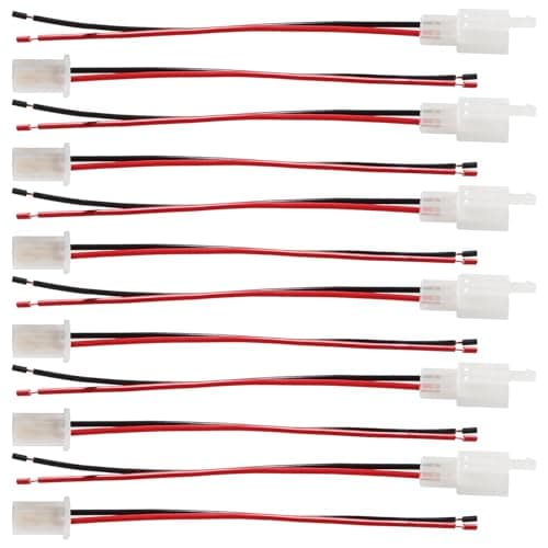 Image of YIXISI 6 Pairs 2.8mm 2 Pin Automotive Electrical Wire Connectors, Male and Female Housing Connector with 140mm 20 AWG Cable, for Motorcycle, Bike, Car, Boats, Nylon