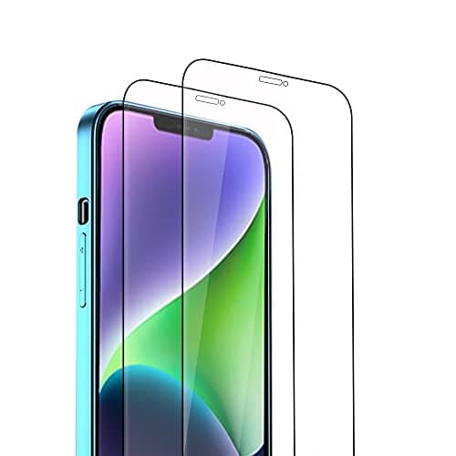 Image of EASSGU 2 Pack Screen Protector for Motorola Moto Edge 20 (6.7" Inches) Tempered Glass Full Screen Protective Film HD - Black