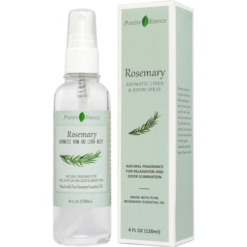 Image of Rosemary Pillow & Room Spray, Natural Aromatic Bathroom Spray Made with Pure Rosemary Essential Oil, Calming Home Fragrance