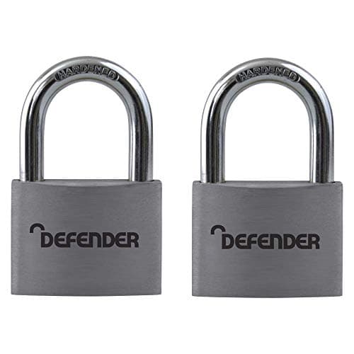 Image of Defender Aluminium Padlock Twin Pack 40mm