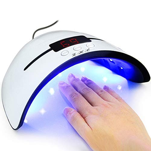 Image of LED UV Nail Lamps for Gel Nail Polish Nail Dryer Curing Lamp with 3 Timers Auto Sensor LED Digital Display USB Plug Carry Convenient