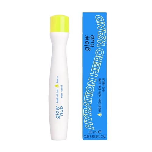 Image of Glow Hub Hydration Hero Eye Wand with Hyaluronic Acid and Caffeine for Tired and Puffy Eyes 15ml