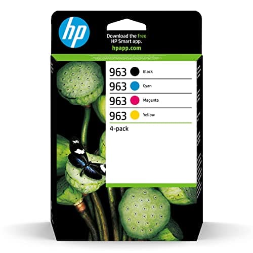 Image of HP 6ZC70AE 963 Original Ink Cartridge, Black/Cyan/Magenta/Yellow, Multipack