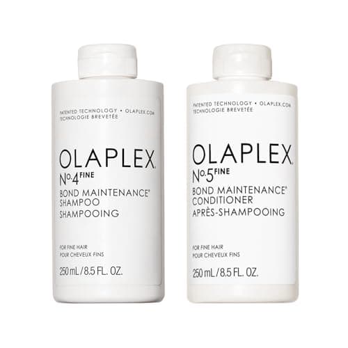 Image of Olaplex No.4 and No.5 Fine Shampoo and Conditioner Bundle For Volumizing and Strengthening Hair