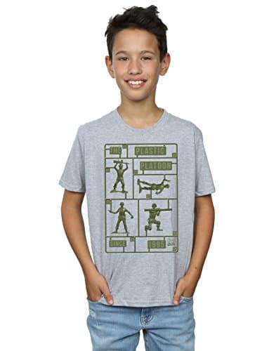 Image of Disney Boys Toy Story The Plastic Platoon T-Shirt 9-11 Years Sport Grey