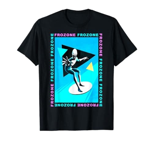 Image of Disney Pixar The Incredibles 2 Frozone Retro Portrait T-Shirt