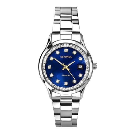 Image of Sekonda Women's Quartz Watch with Mother of Pearl Dial Analogue Display and Silver Stainless Steel Bracelet 2147.27