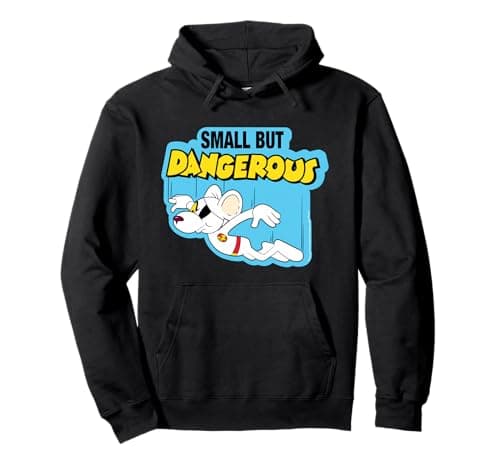 Image of Danger Mouse Small But Dangerous Retro Pullover Hoodie