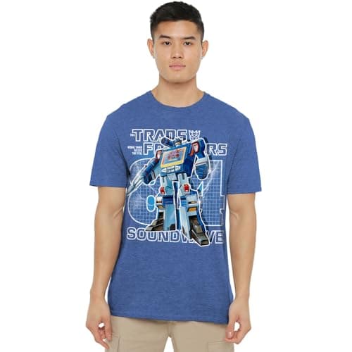 Image of Transformers Generations Retro Decepticon Soundwave 1984 Unisex T Shirt, Royal, Medium