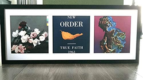 Image of Icon Republic New Order/True Faith Framed vinyl cover PRINTS/Joy Division Ian Curtis/Technique