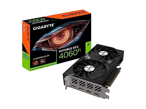Image of Gigabyte GeForce RTX 4060 Ti WINDFORCE OC 8G Graphics Card, 2X WINDFORCE Fans, 8GB 128-bit GDDR6, GV-N406TWF2OC-8GD Video Card