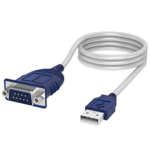 Image of SABRENT USB Serial Cable, USB to RS232 DB9 Converter Cable, compatible with routers, switches, CNC machines, PLCs, printers, surveillance cameras, barcode scanners, ECG machines etc. (CB-9P6F)