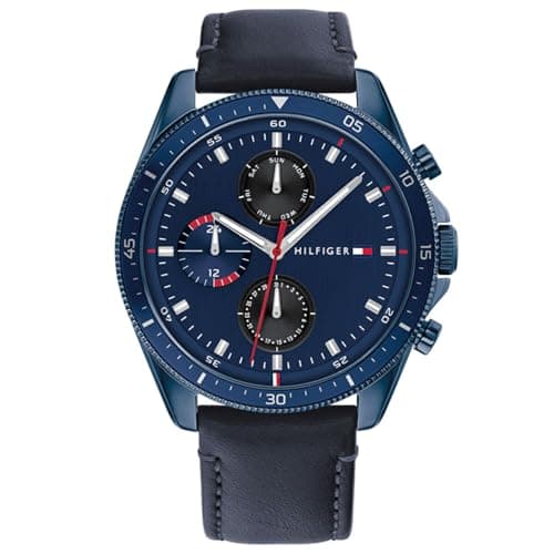 Image of Tommy Hilfiger Analogue Multifunction Quartz Watch for men with Silver Stainless Steel or Leather bracelet