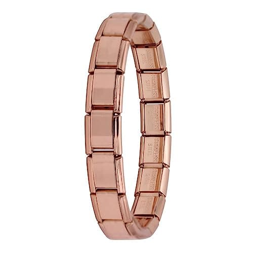 Image of Italian Charms Links Bracelets- fits in all classic 9mm UK STOCK (Rose Gold)
