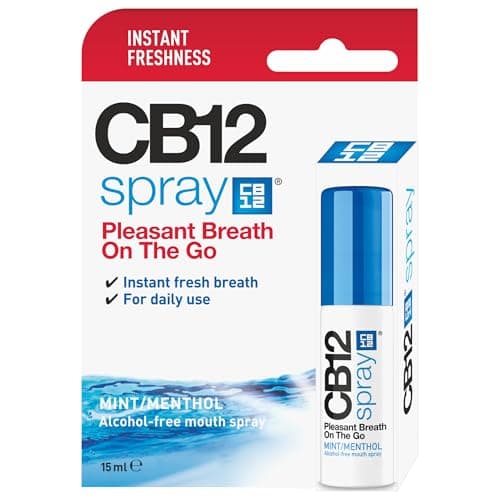 Image of CB 12 Spray – Instant Freshness on the Go, Reduces the Root Cause of Bad Breath, With Zinc Acetate, Mint Flavour – 15 ml