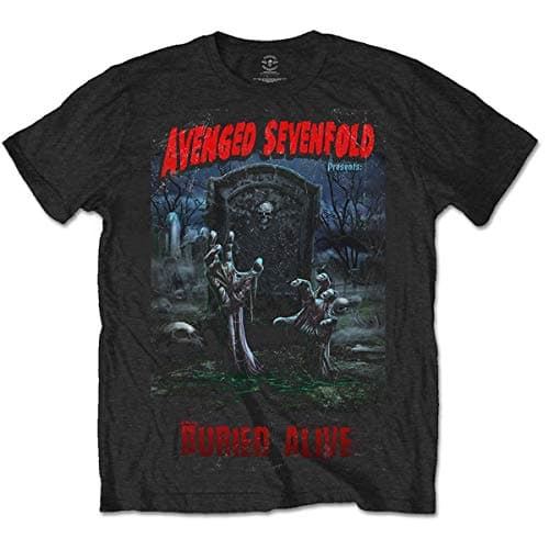 Image of Avenged Sevenfold Buried Alive Tour 2012 Official Tee T-Shirt Mens Unisex (XX-Large) Black
