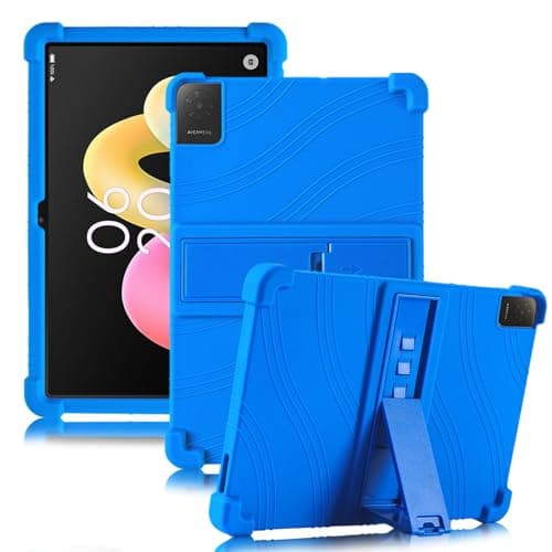 Image of ATOOZ for TCL Tab 10L Gen 4 Case 10.1 Inch 2025 (8483A),Shockproof Soft Silicone Kids Case for TCL Tab 10 Gen 4 Tablet with Stand (Blue)