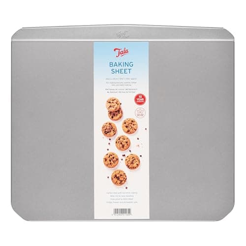 Image of Tala Baking Sheet - Non-Stick Baking Tray - Even Heat Distribution Oven Tray for Cookies, Biscuits & Gingerbread - Bakeware Accessories - 40.7 x 35.6 x 2.15 cm