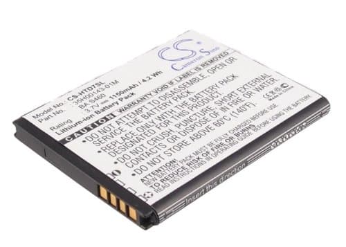 Image of Battery for HTC Wildfire S, 3.7V, 1150mAh, Li-ion