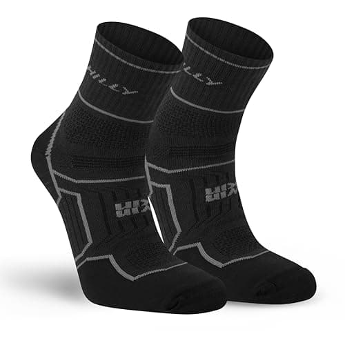 Image of Hilly, Twin Skin, Anti Blister - Anklet - Med Cushioning, Black/Anthracite, L