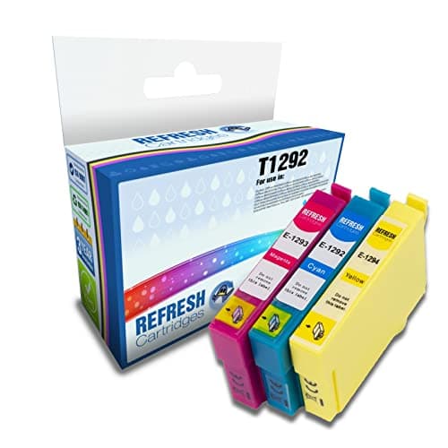 Image of Refresh Cartridges Remanufactured Ink Cartridge Replacements Set of 3 Colours for Epson T1292, T1293, T1294 (Cyan, Magenta, Yellow)