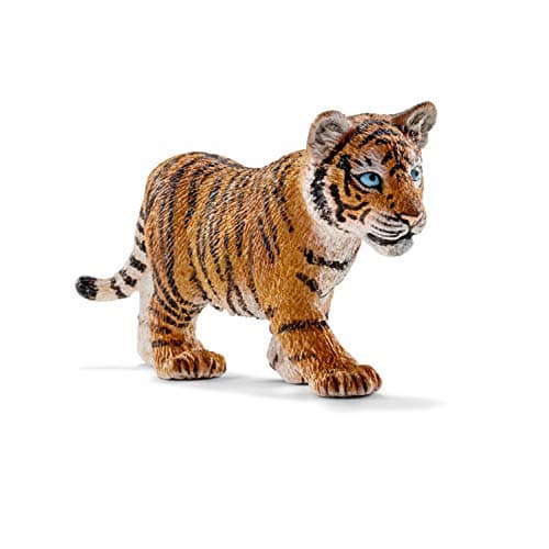 Image of SCHLEICH 14730 Tiger cub Wild Life Toy Figurine for children aged 3-8 Years