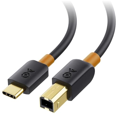 Image of Cable Matters USB C Printer Cable 2 m (USB C to USB B Cable) Compatible with Printer, MIDI Controller, MIDI Keyboard and More, in Black