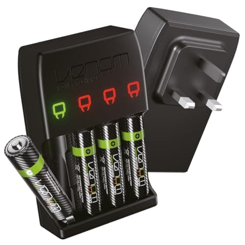 Image of Venom Pro Charge Plug In Wall Battery Charger for Rechargeable AA and AAA Batteries
