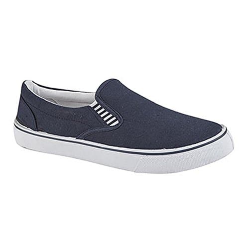 Image of DEK Canvas Slip On Mens Shoes Navy Blue (6 UK)