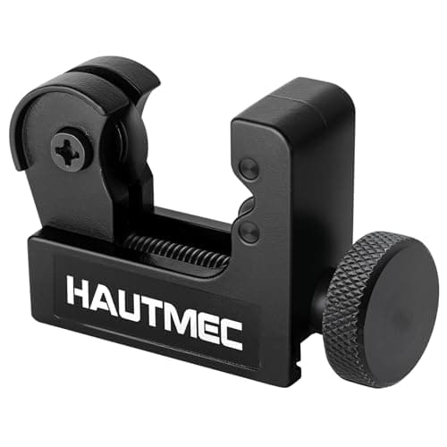 Image of HAUTMEC Copper Pipe Cutter Tool 3-22mm(1/8" to 7/8"), Mini Tube Cutter for PVC, Copper, Aluminum, and Thin Stainless Steel Tube HT0132-TC