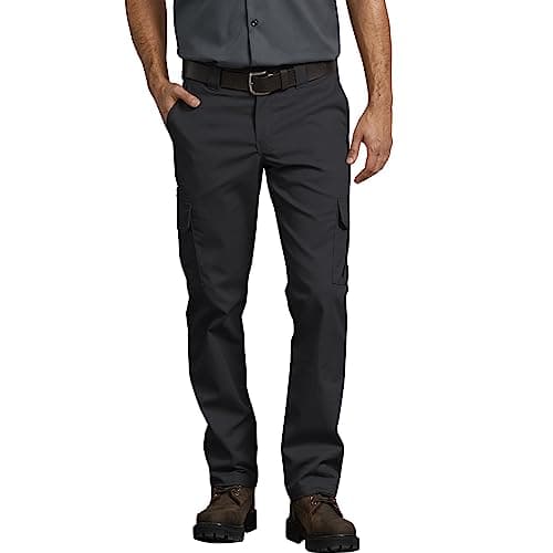 Image of Dickies, Men's, Mechanical Stretch Cargo Pant Slim, Black, 34W / 32L