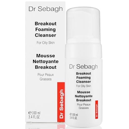 Image of Dr Sebagh Breakout Foaming Cleanser (100 ml) - Face Wash for Acne Prone/Oily Skin - Purifies, Clears & Hydrates - Foam Face Wash for Oily Skin - Deep Pore Cleanser - Travel Size Facewash