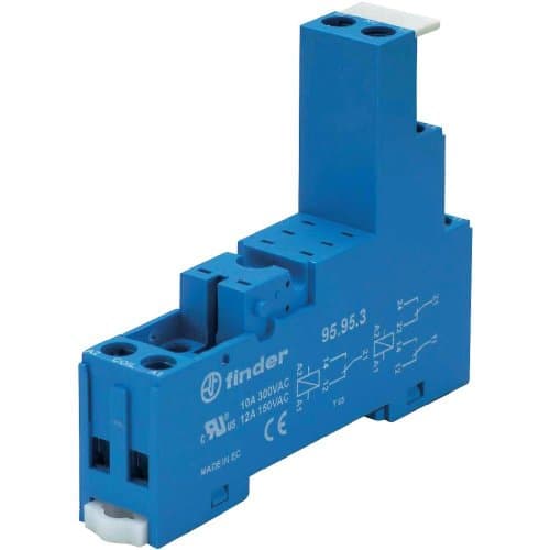 Image of Finder 95.95.3 Relay Socket Suitable for Series (Relay): Series 40, Series 44 40.52, 40.61, Finder 44