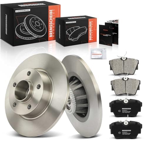 Image of Frankberg Brake Kit incl. 2x Brake Disc + 4x Brake Pad Rear Compatible with Vivaro Box X83 Vivaro A Platform/Chassis X83 Replace# 9199262, 93192389