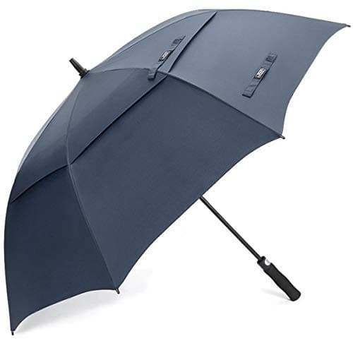 Image of G4Free 47/54/58/62/68 Inch Automatic Open Golf Umbrella Extra Large Oversize Double Canopy Vented Windproof Waterproof Stick Umbrellas (Navy Blue, 47 inch)