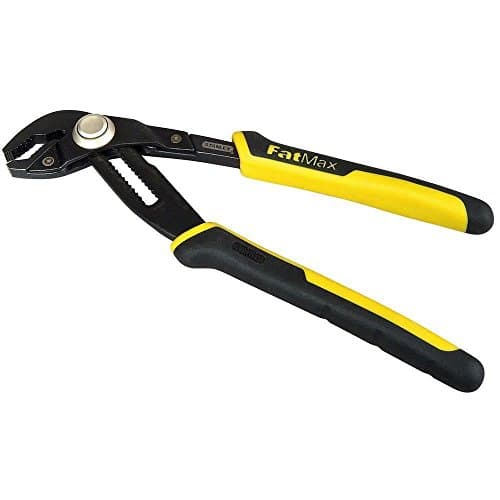 Image of STANLEY 0-84-647 Multigrip Groove Joint Pliers 8'', Black/Yellow