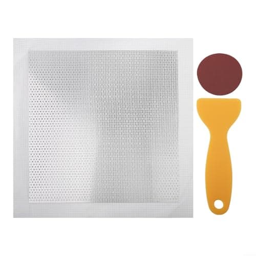 Image of Galvanized Steel Drywall Repair Patch Kit with Fiberglass MeshHeavy-Duty Wall Ceiling Hole Patch for Large Damage, 15x15cm/20x20cm/25x25cm,(25 * 25cm)